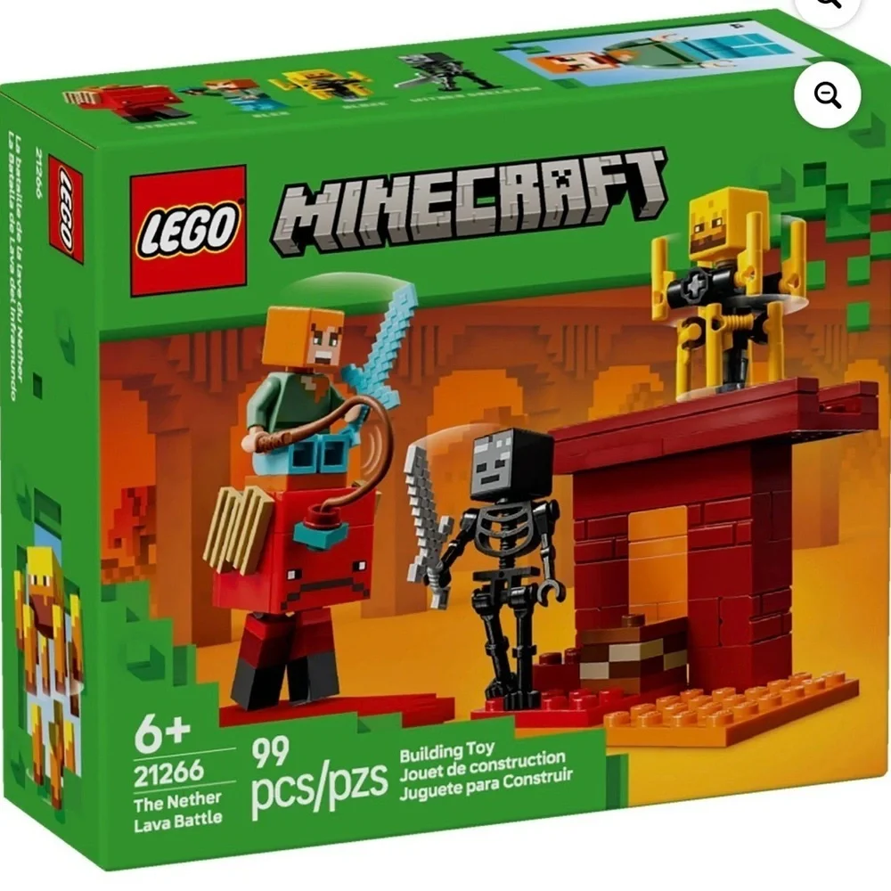 LEGO Minecraft The Nether Lava Battle Toy and Playset